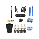 Grow Pot RDWC 20L Kit Sistema Hidropónico de 5 Cubos con Bombas de Aire, Macetas de Red y Depósito de Agua