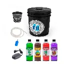 Maceta de Cultivo Económico DWC Hydro Bucket Kit con Bomba de Aire, Nutrientes y Más