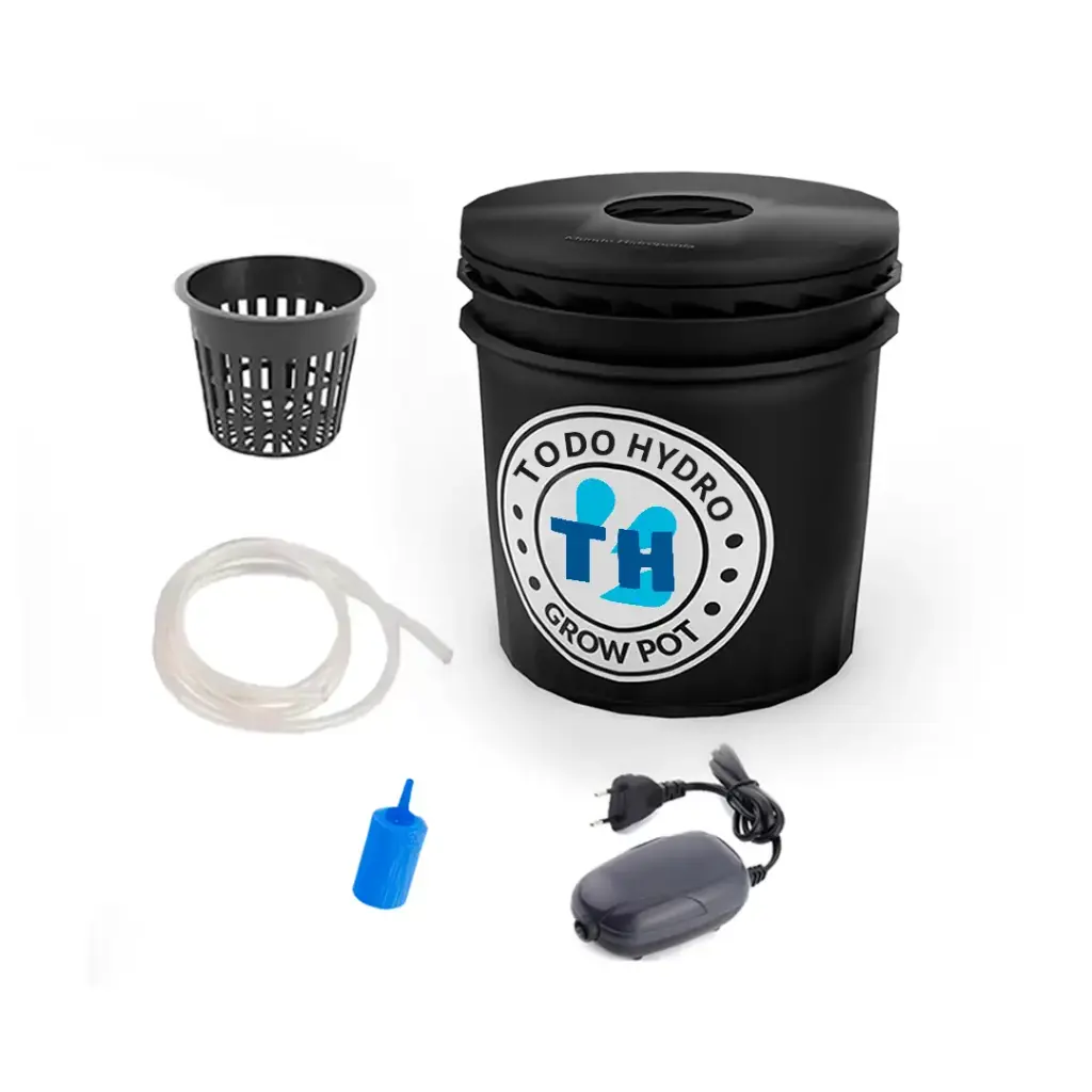 Maceta de Cultivo Económica DWC Hydro Bucket Kit con Bomba de Aire y Accesorios