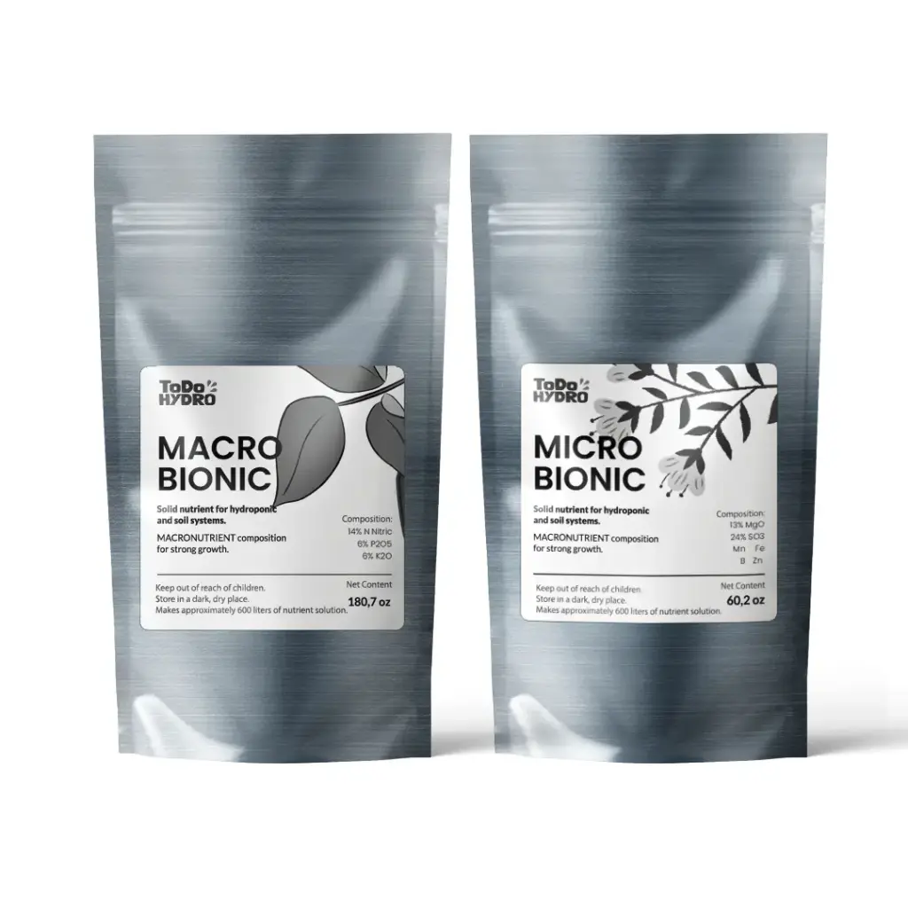ToDo Hidro Macrobionic y Microbionic, Nutriente sólido en dos partes