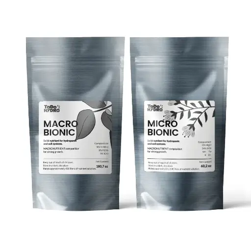 [NUTR52] Nutriente sólido ToDo Hydro Macrobionic y Microbionic, rendimiento de la solución 1200 L